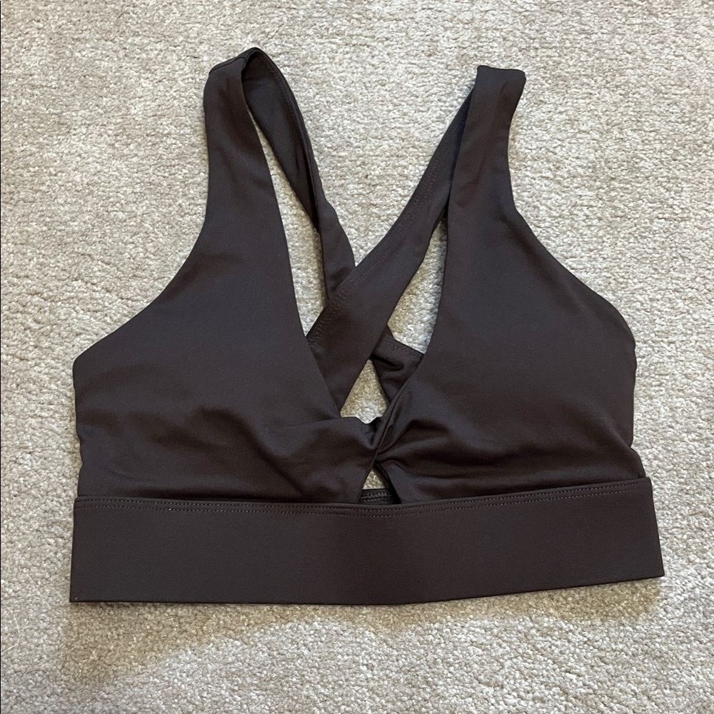 Fabletics Black Crisscross Sports Bra